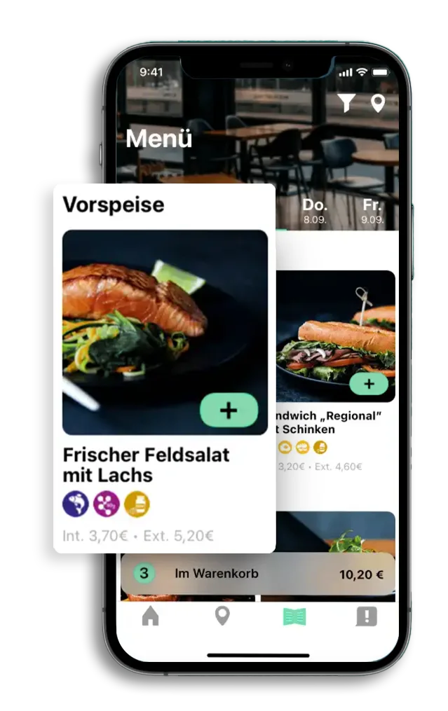 Transparente Menükommunikation